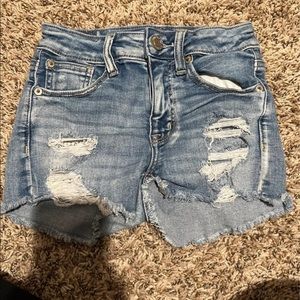 Hi-Rise Shortie | Medium Wash + Distressed
